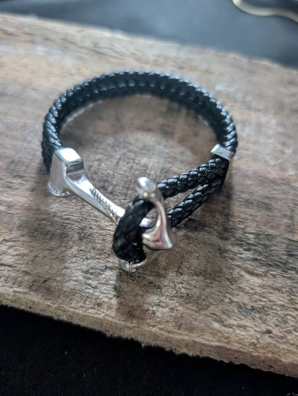 Men's Adornia Stainless Steel Braided Hook Bracelet